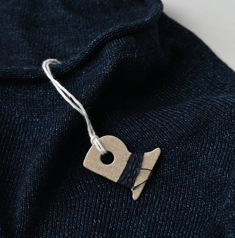 45R Indigo Super Gauze Yamahiko Sweater - Image 21