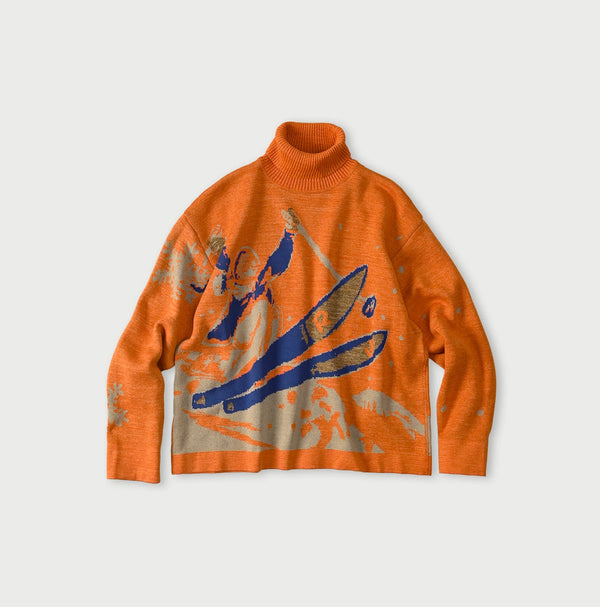 45R Supima Aspen Jacquard 908 Turtleneck