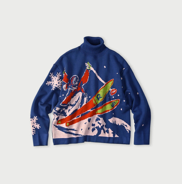 45R Supima Aspen Jacquard 908 Turtleneck