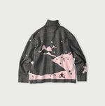 45R Supima Aspen Jacquard 908 Turtleneck
