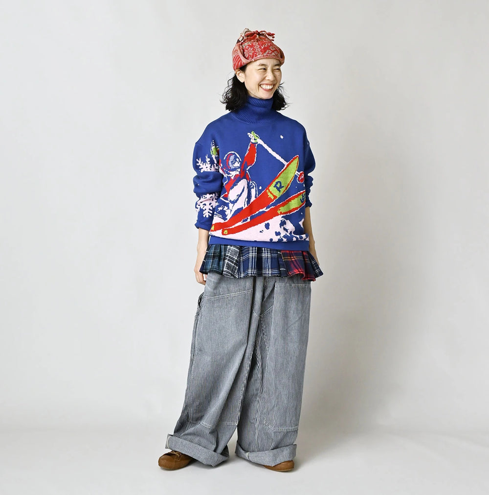 45R Supima Aspen Jacquard 908 Turtleneck