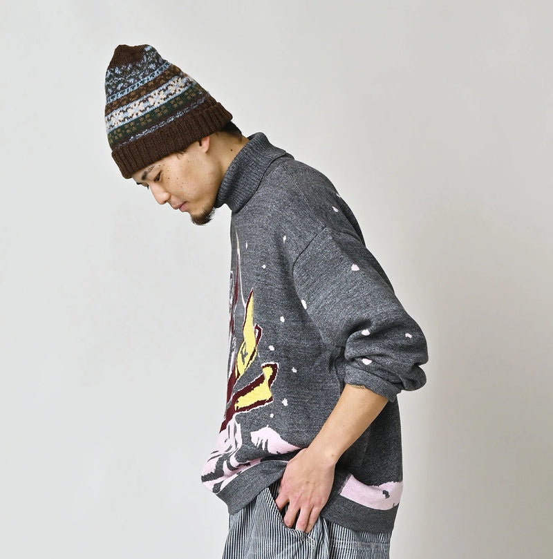 45R Supima Aspen Jacquard 908 Turtleneck - Image 10