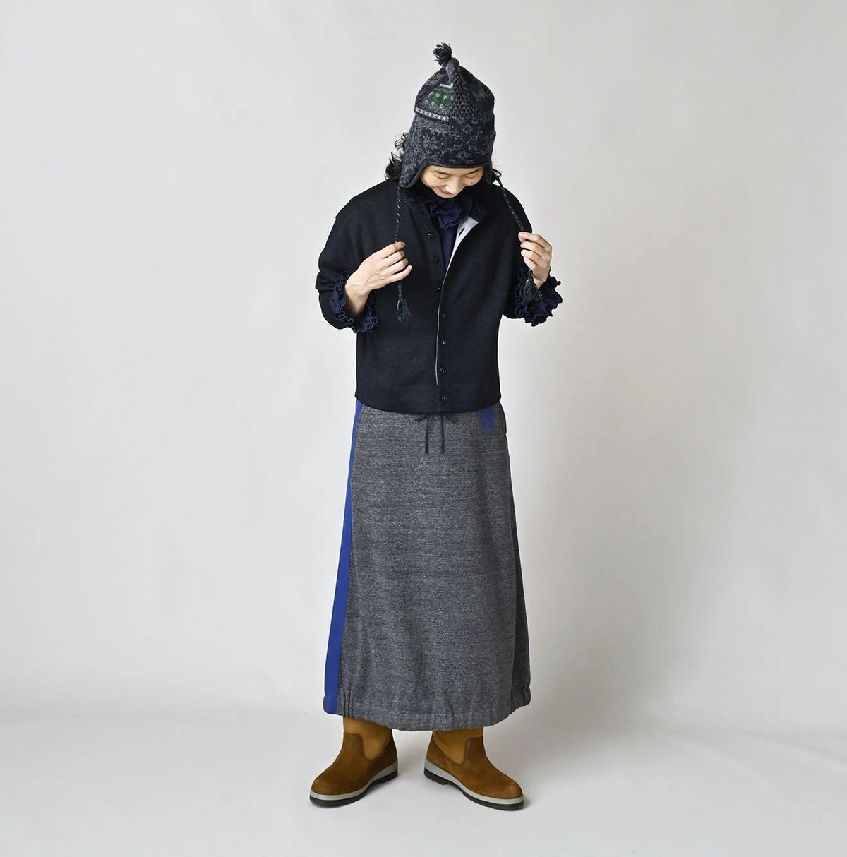 45R Indigo Supima Smooth 908 Cardigan - Image 2