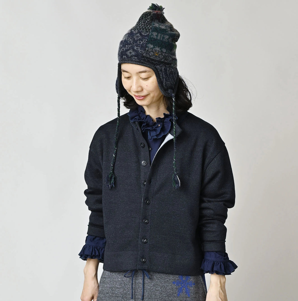 45R Indigo Supima Smooth 908 Cardigan