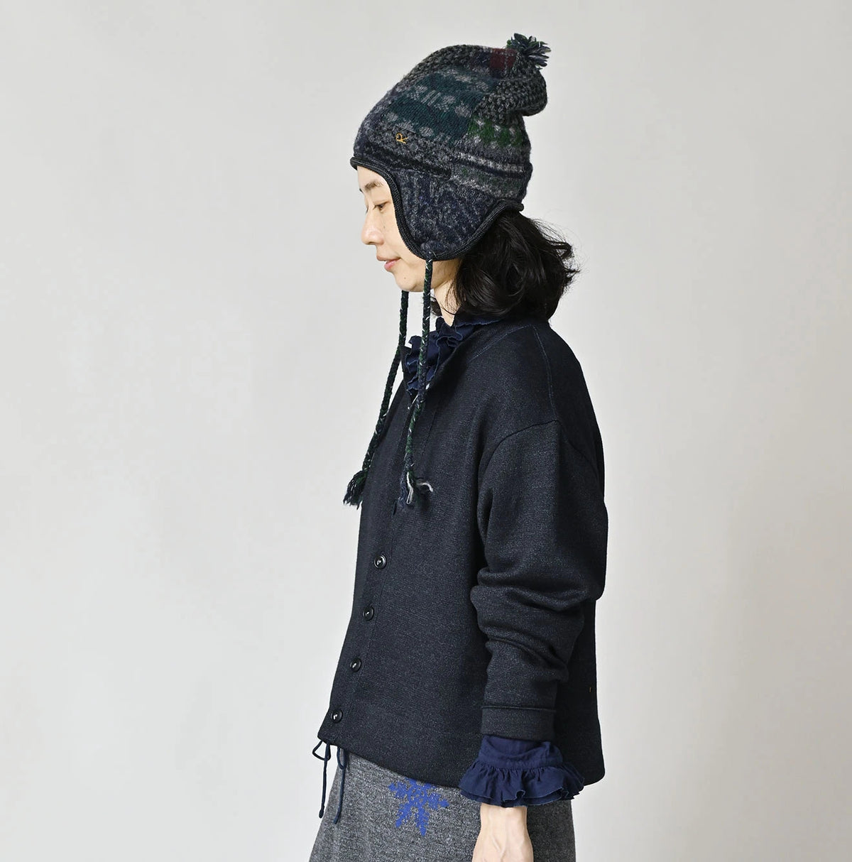 45R Indigo Supima Smooth 908 Cardigan