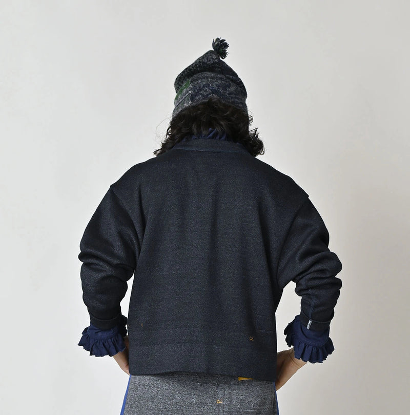 45R Indigo Supima Smooth 908 Cardigan - Image 6