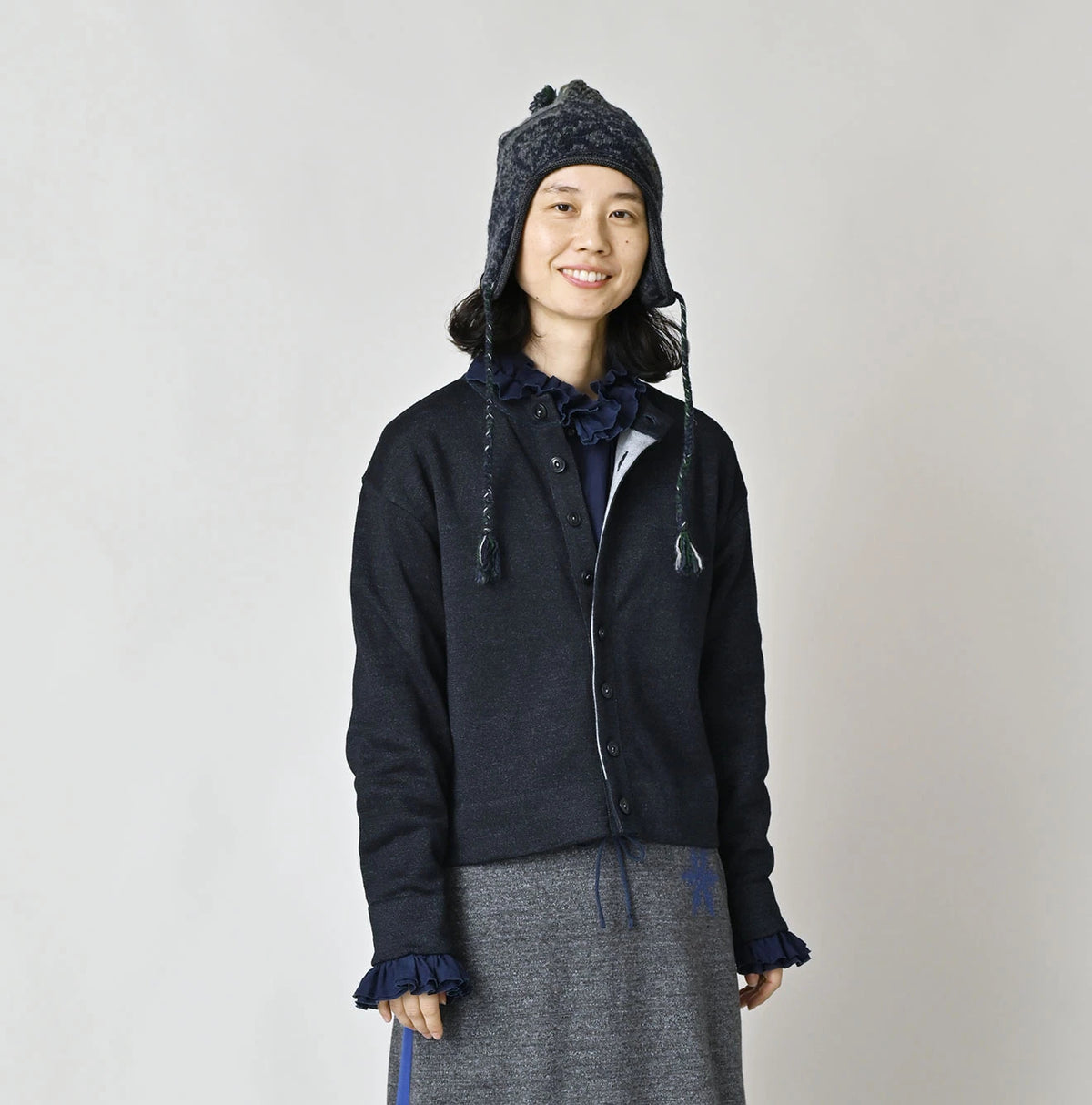 45R Indigo Supima Smooth 908 Cardigan