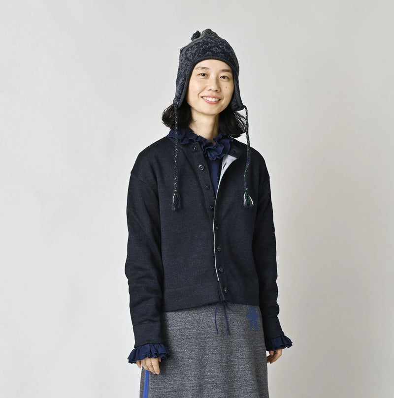 45R Indigo Supima Smooth 908 Cardigan - Image 7