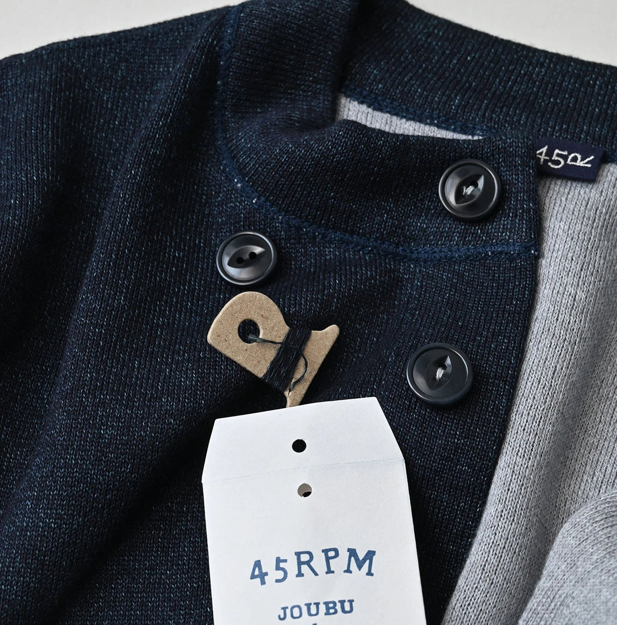 45R Indigo Supima Smooth 908 Cardigan