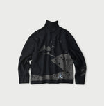 45R Indigo Supima Aspen Jacquard 908 Turtleneck