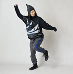 45R Indigo Supima Aspen Jacquard 908 Turtleneck