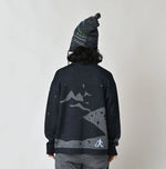 45R Indigo Supima Aspen Jacquard 908 Turtleneck