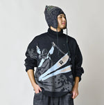 45R Indigo Supima Aspen Jacquard 908 Turtleneck