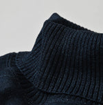 45R Indigo Supima Aspen Jacquard 908 Turtleneck