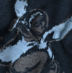 45R Indigo Supima Aspen Jacquard 908 Turtleneck