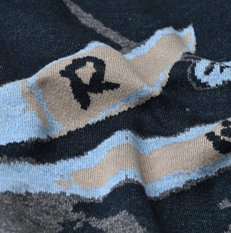 45R Indigo Supima Aspen Jacquard 908 Turtleneck - Image 20