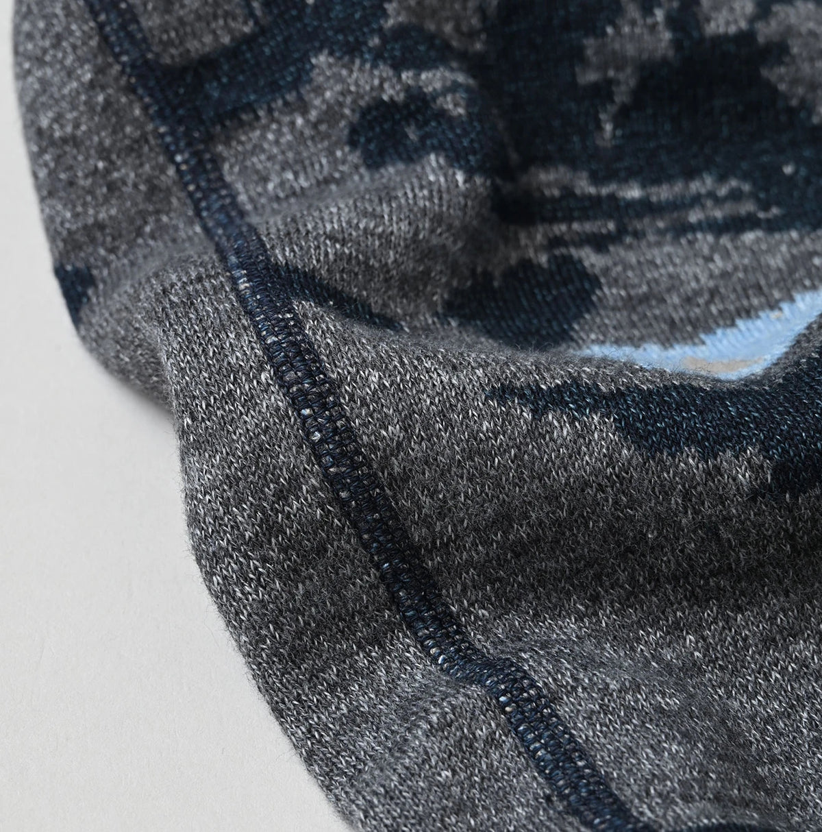 45R Indigo Supima Aspen Jacquard 908 Turtleneck - Image 21