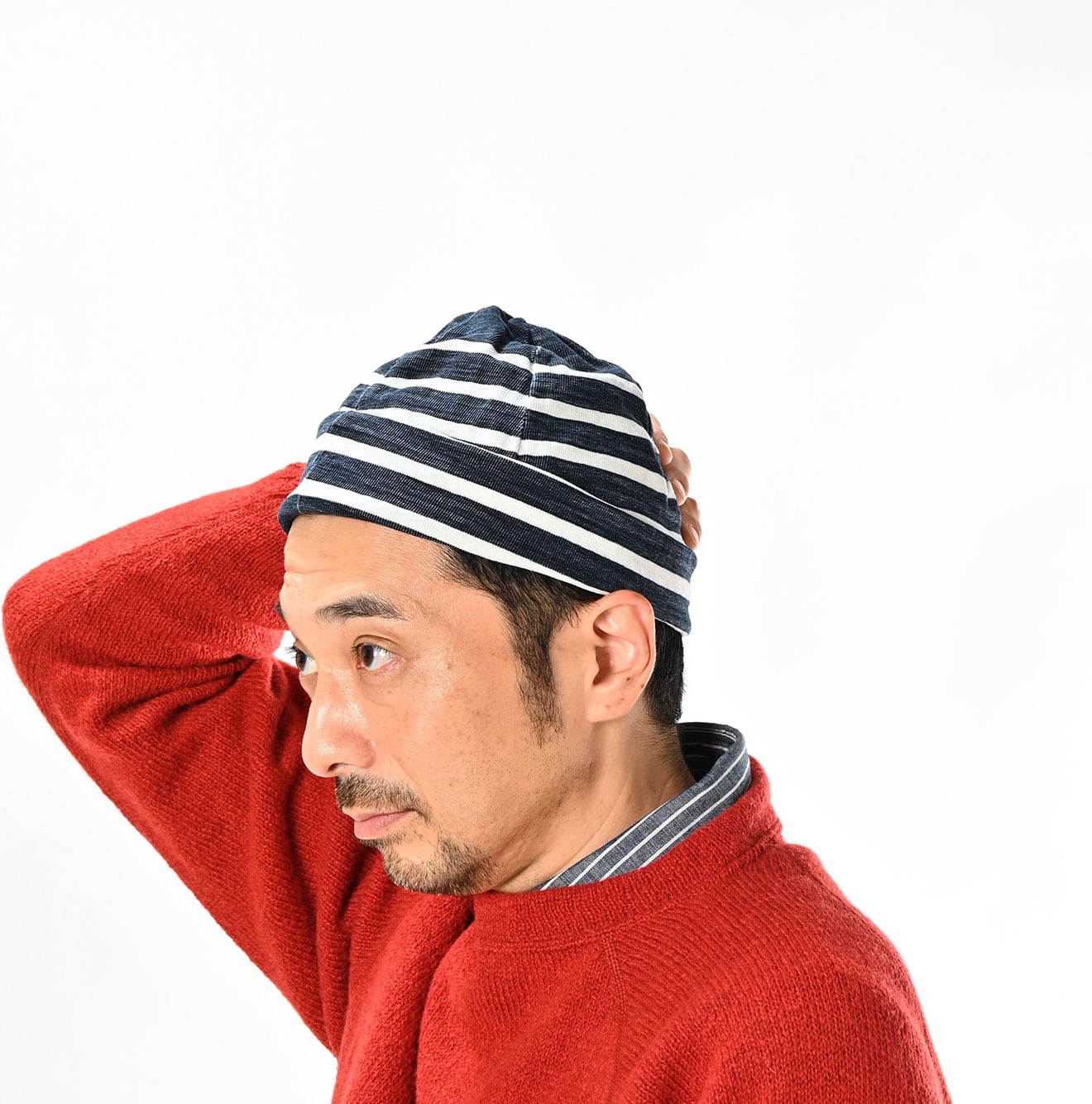 45R Indigo Basque Cap