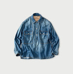 45R 45 Petit Denim Bush Shirt Distressed