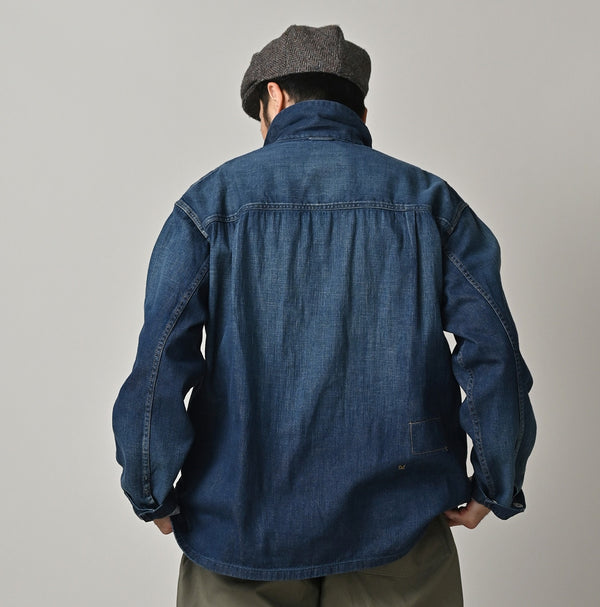 45R 45 Petit Denim Bush Shirt Distressed