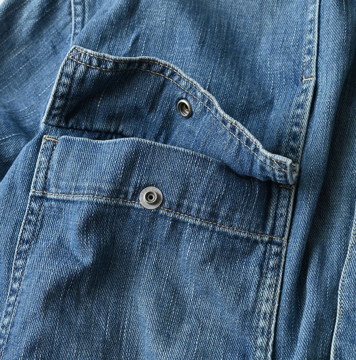45R 45 Petit Denim Bush Shirt Distressed