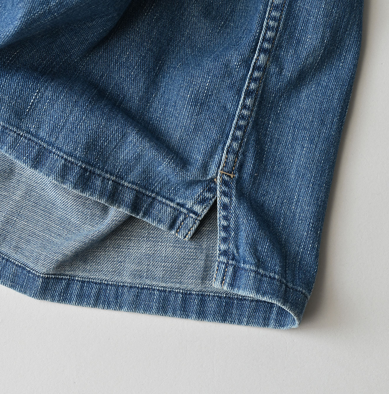 45R 45 Petit Denim Bush Shirt Distressed - Image 23