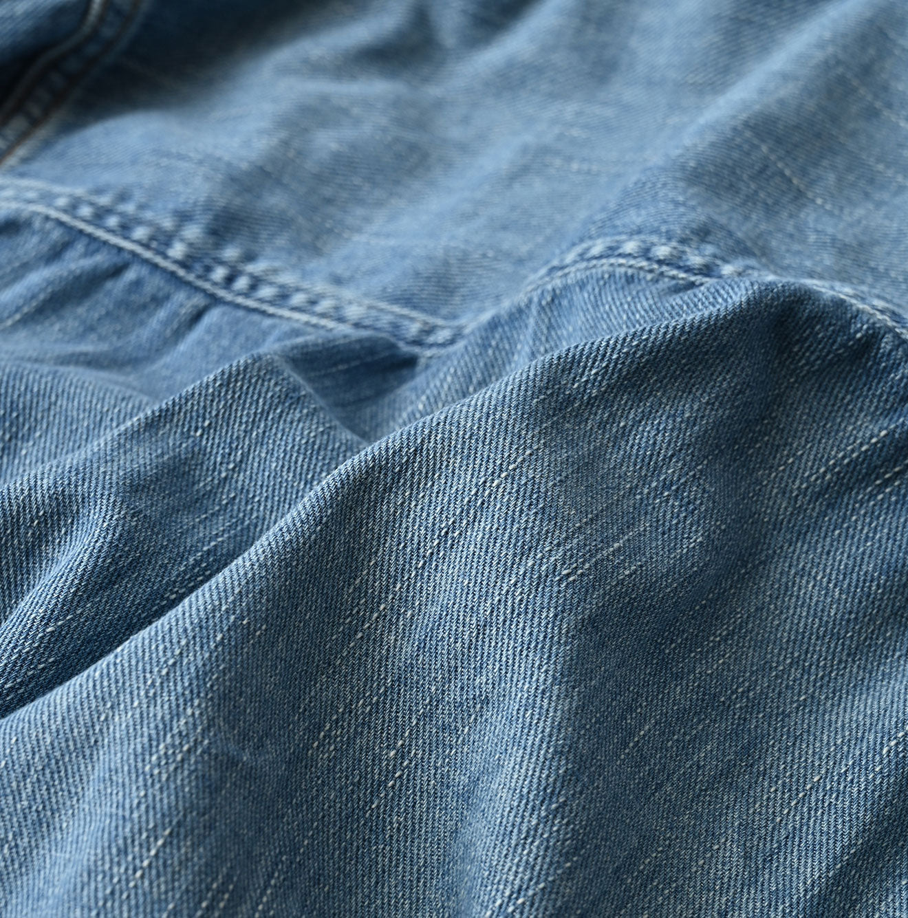 45R 45 Petit Denim Bush Shirt Distressed