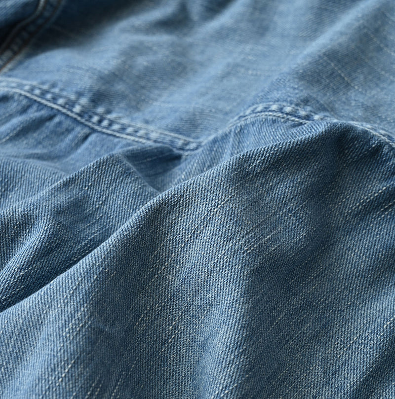 45R 45 Petit Denim Bush Shirt Distressed - Image 24