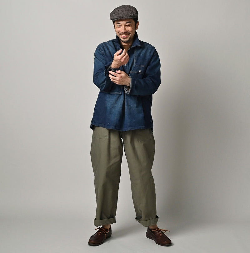 45R 45 Petit Denim Bush Shirt Distressed - Image 4