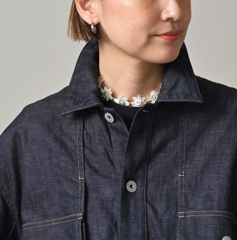 45R 45 Petit Denim Bush Shirt - Image 10