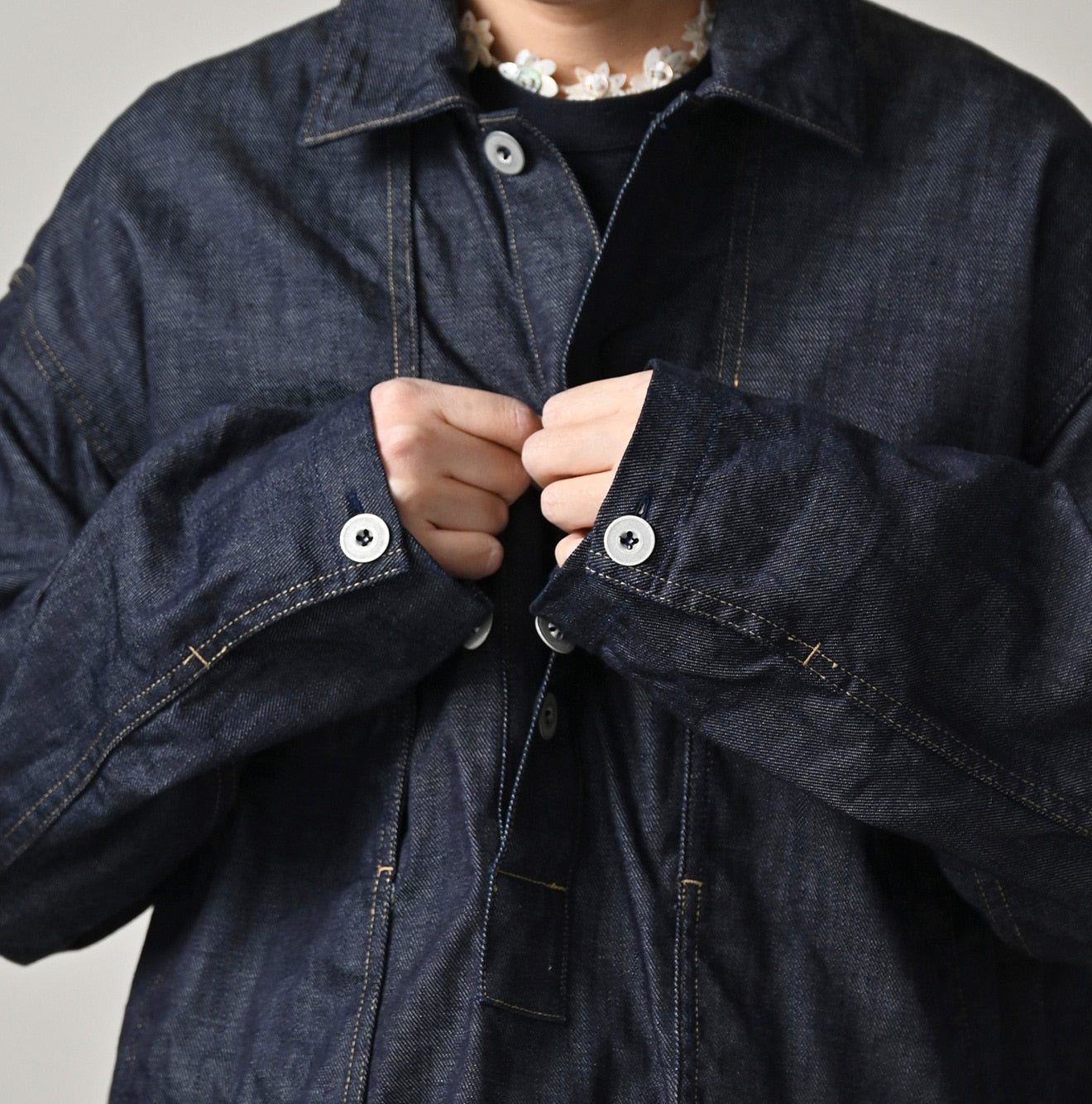 45R 45 Petit Denim Bush Shirt