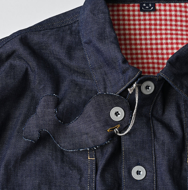 45R 45 Petit Denim Bush Shirt