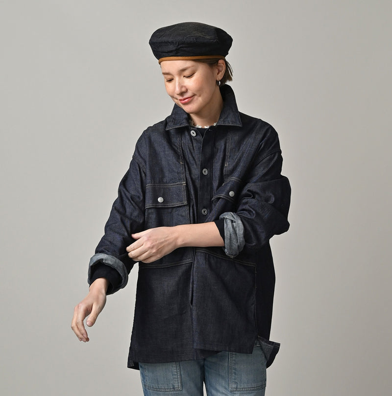 45R 45 Petit Denim Bush Shirt - Image 2