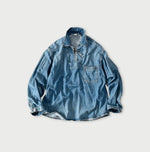 45R 45 Petit Denim Duffer Shirt Distressed