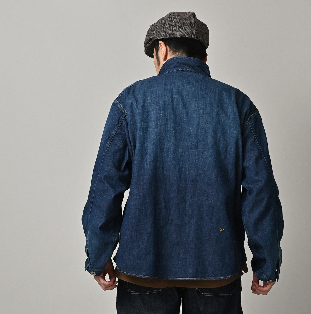 45R 45 Petit Denim Duffer Shirt Distressed - Image 10