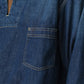 45R 45 Petit Denim Duffer Shirt Distressed