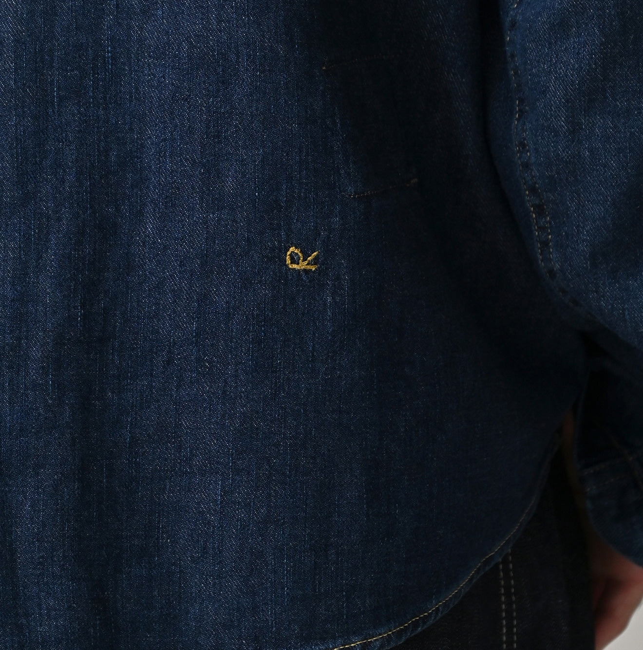 45R 45 Petit Denim Duffer Shirt Distressed