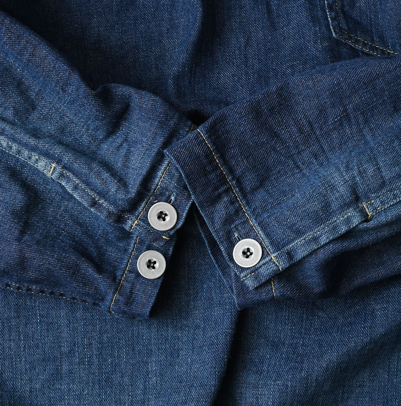 45R 45 Petit Denim Duffer Shirt Distressed