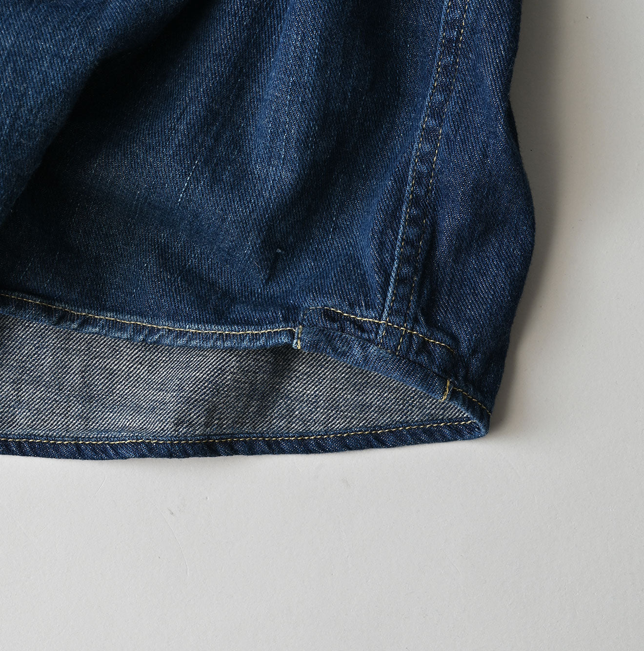 45R 45 Petit Denim Duffer Shirt Distressed