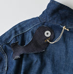 45R 45 Petit Denim Duffer Shirt Distressed