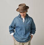 45R 45 Petit Denim Duffer Shirt Distressed