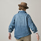45R 45 Petit Denim Duffer Shirt Distressed