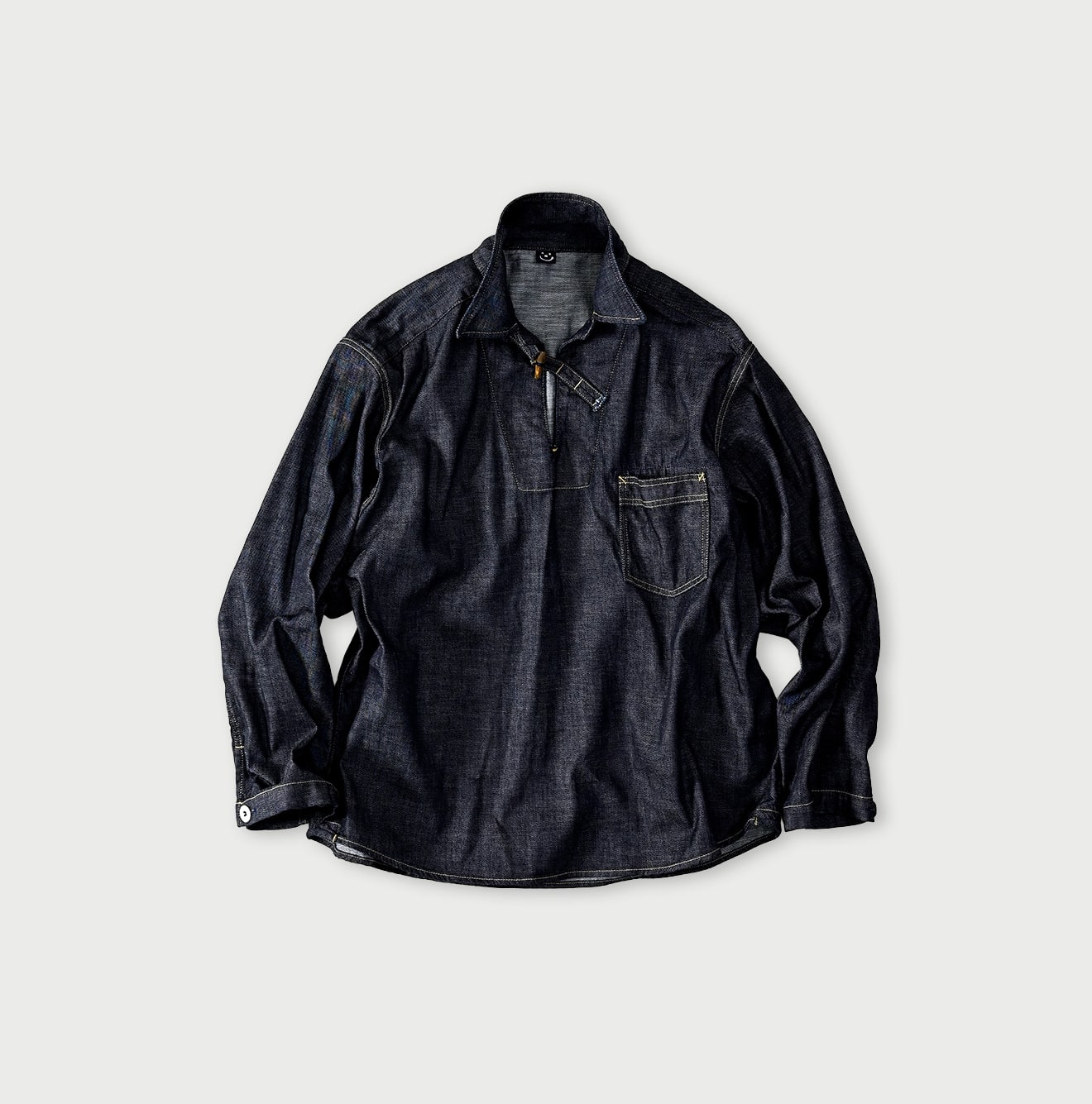 45R 45 Petit Denim Duffer Shirt