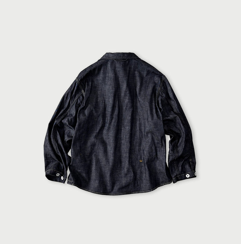 45R 45 Petit Denim Duffer Shirt