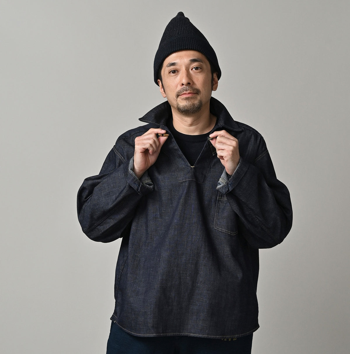 45R 45 Petit Denim Duffer Shirt