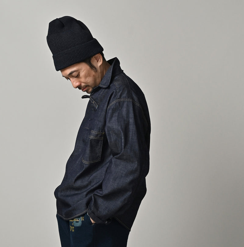 45R 45 Petit Denim Duffer Shirt