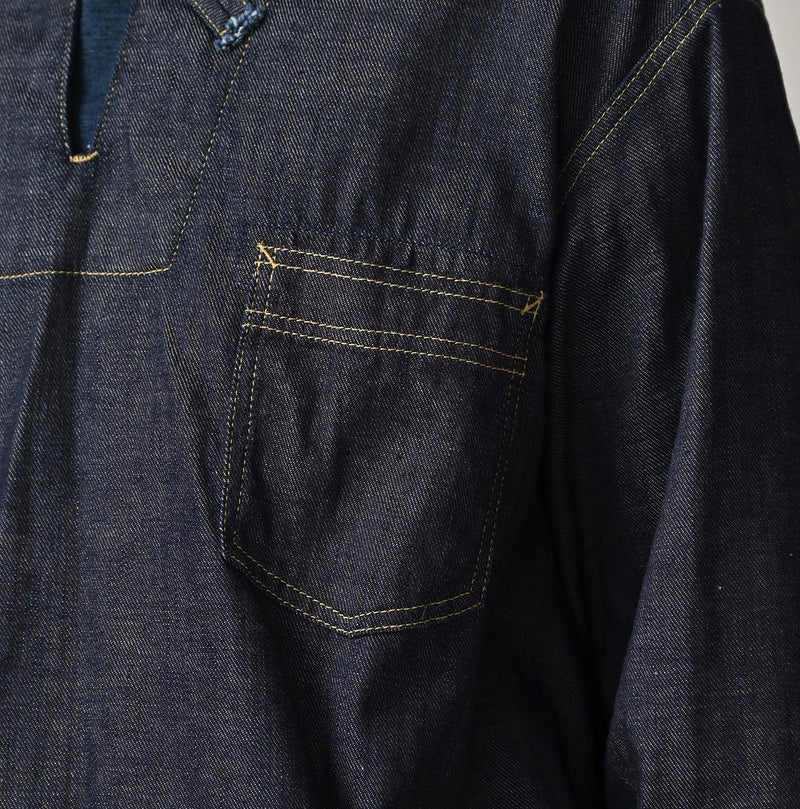 45R 45 Petit Denim Duffer Shirt