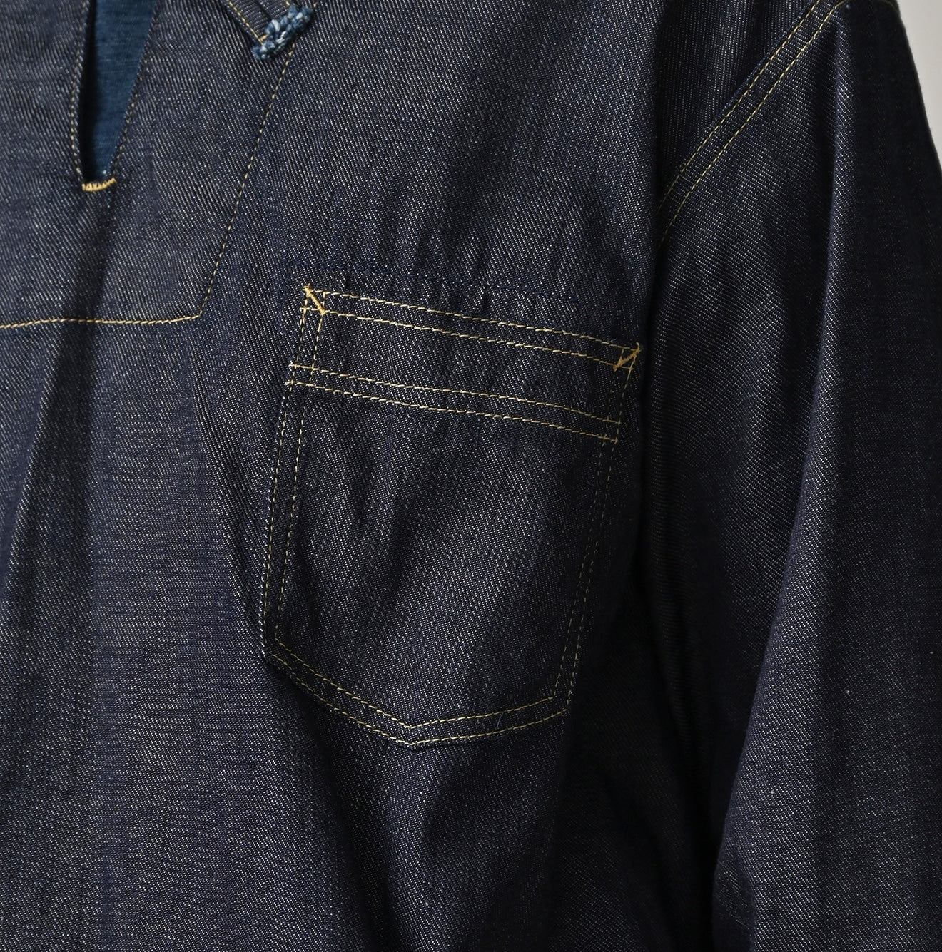 45R 45 Petit Denim Duffer Shirt