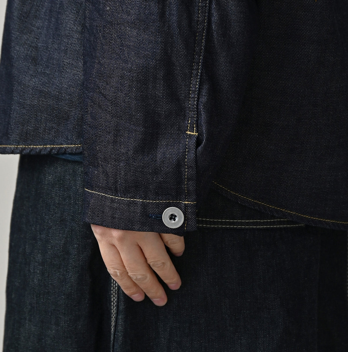 45R 45 Petit Denim Duffer Shirt