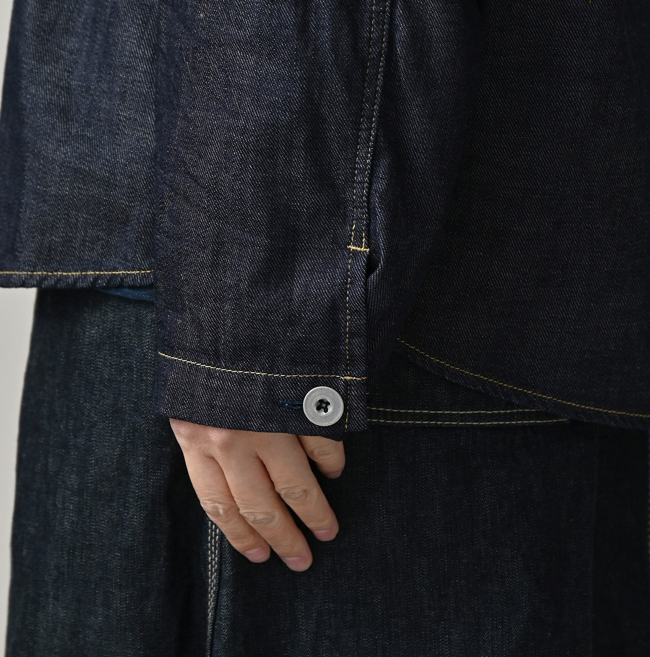 45R 45 Petit Denim Duffer Shirt